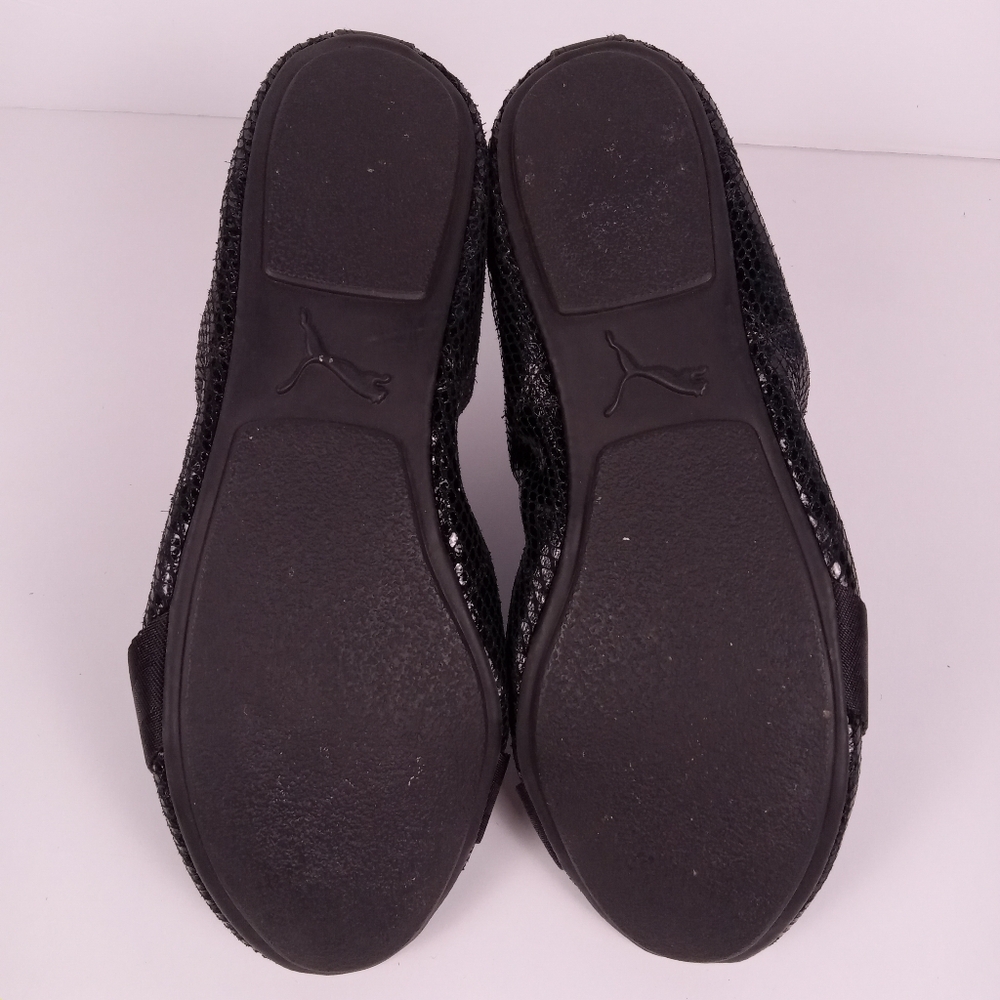 Puma Rhythm Shine Black Python Snake Texture Ball… - image 9